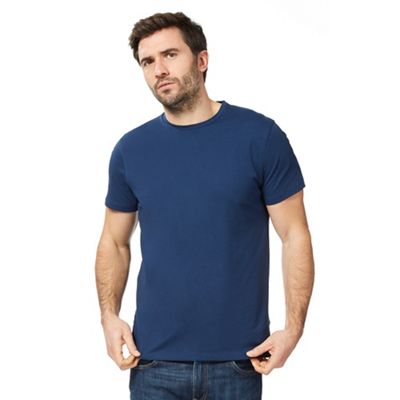 Big and tall navy crew neck t-shirt